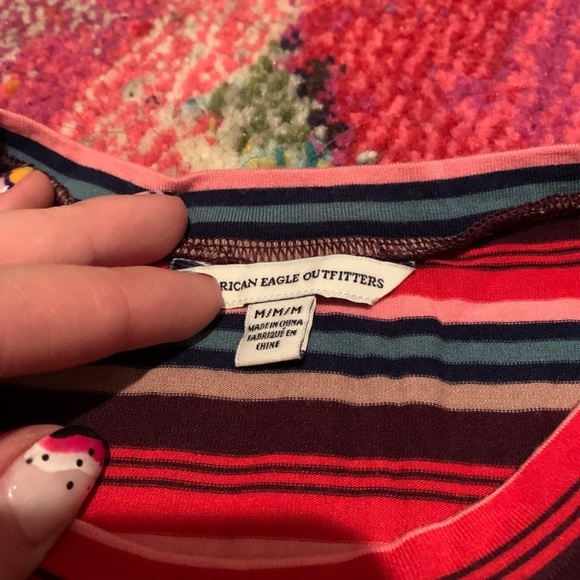 American Eagle Soft Striped Dress Casual - Picture 4 of 4